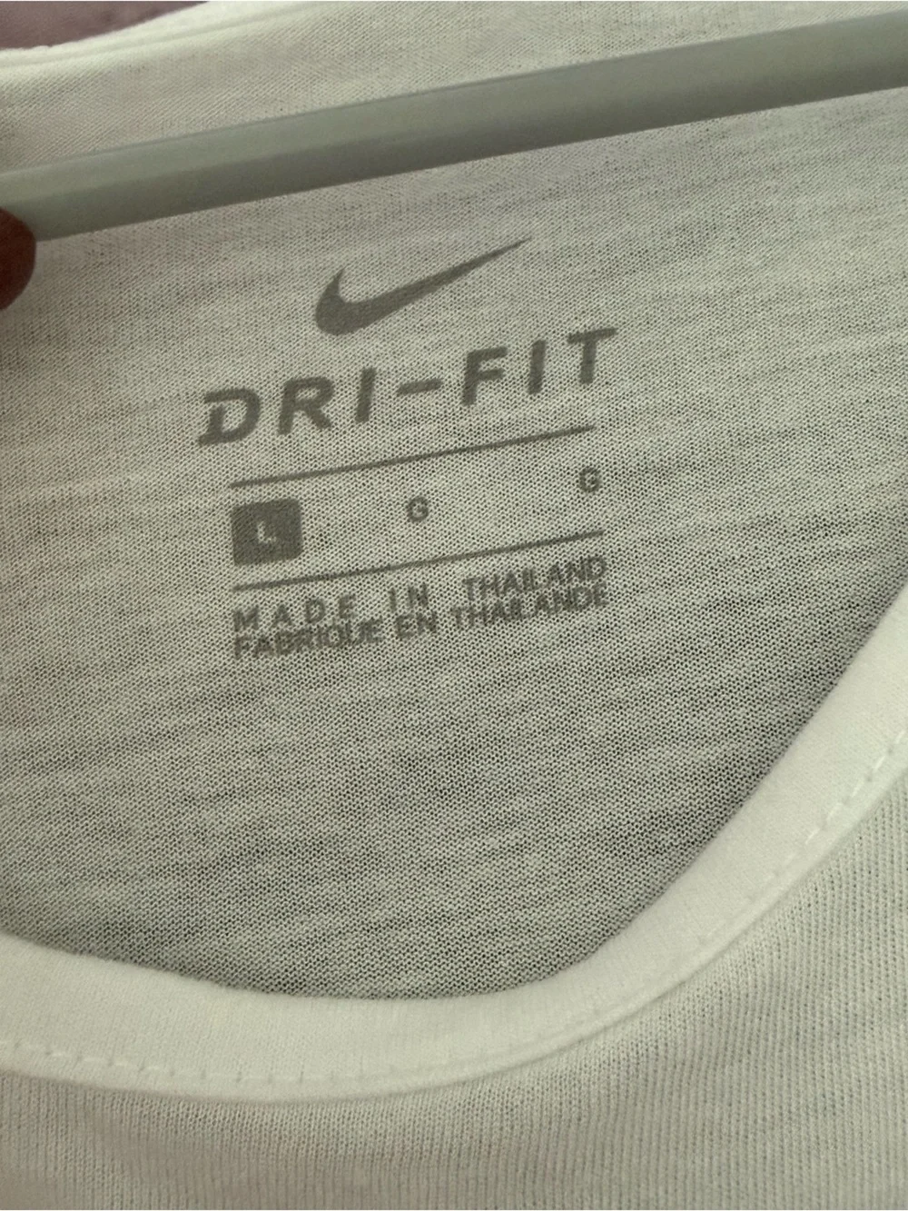 Nike White Short-Sleeve Crewneck Tee